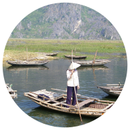 barque sur le mekong